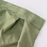 21ft Eucalyptus Sage Green Pleated Polyester Table Skirt, Banquet Folding Table Skirt