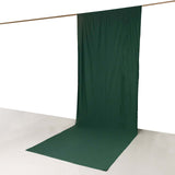 Hunter Emerald Green Scuba Polyester Event Curtain Drapes, Durable Flame Resistant Backdrop Event