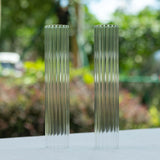 2 Pack Clear Ribbed Candle Holder Glass Shades With Open Ends