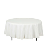 108" Ivory Polyester Round Tablecloth