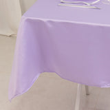 Lavender Lilac Seamless Lamour Satin Square Table Overlay- 54inch