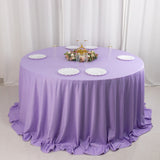 Lavender Lilac Premium Scuba Wrinkle Free Round Tablecloth, Seamless Scuba Polyester Tablecloth