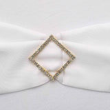 2inch Gold Diamond Metal Chair Sash Bow Pin, Rhinestone Chair Wrap Band Buckle Brooch