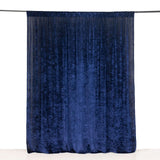 8ft Navy Blue Premium Velvet Backdrop Stand Curtain Panel, Drape