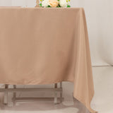 70"x70" Nude Premium Polyester Square Tablecloth - 220GSM