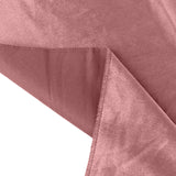 120Inch Dusty Rose Seamless Premium Velvet Round Tablecloth, Reusable Linen