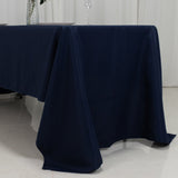 60"x126" Fire Retardant Navy Blue Tablecloth Premium Polyester Rectangular Table Cover