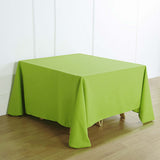 Apple Green Polyester Square Tablecloth 90x90 Inch