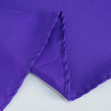 132inch Purple 200 GSM Seamless Premium Polyester Round Tablecloth
