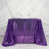 90" x 90" Purple Premium Sequin Square Overlay