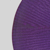 7.5ft Purple Metallic Shimmer Tinsel Spandex Round Backdrop, 2-Sided Wedding Arch Cover