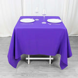 70"x70" Purple Premium Polyester Square Tablecloth - 220GSM