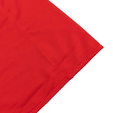 Red Scuba Polyester Event Curtain Drapes, Durable Flame Resistant Backdrop Event Panel Wrinkle