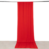 Red 4-Way Stretch Spandex Photography Backdrop Curtain with Rod Pockets, Drapery Panel