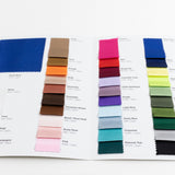 Satin Fabric Sample Book - 30 Colors, High-Quality Swatches for Upholstery