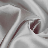 60"x102" Silver Smooth Satin Rectangular Tablecloth#whtbkgd