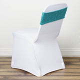 5 pack | 6x15 Turquoise Sequin Spandex Chair Sash