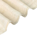 90inch x 132inch Beige Rectangular Tablecloth, Linen Table Cloth With Slubby Textured, Wrinkle Resistant