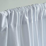 2 Pack White Scuba Polyester Curtain Panel Durable Flame Resistant Backdrops Wrinkle