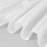 54"x54" White 100% Cotton Linen Square Tablecloth Washable