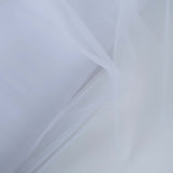 54inch x40 Yards White Tulle Fabric Bolt, DIY Crafts Sheer Fabric Roll