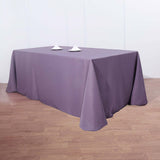 90x156 Violet Amethyst Polyester Rectangular Tablecloth