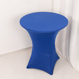 Royal Blue Highboy Spandex Cocktail Table Cover, Fitted Stretch Tablecloth