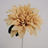 2 Bouquets | 20inch Champagne Artificial Silk Dahlia Flower Spray Bushes