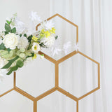 6ft Gold Metal Honeycomb Wedding Flower Frame Backdrop Stand