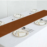 12inch x 108inch Cinnamon Brown Polyester Table Runner