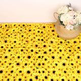 11 Sq ft. | Artificial Sunflower Wall Mat Backdrop, Flower Wall Decor