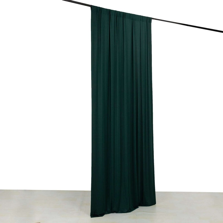 Hunter Emerald Green 4-Way Stretch Spandex Photography Backdrop Curtain with Rod Pockets