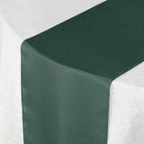 12"x108" Hunter Emerald Green Polyester Table Runner