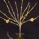 3 Pack | 28.5" Warm White LED Artificial Tree Twig Lights, Lighted Branches With 60 Bright LED Bulbs