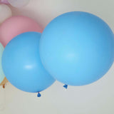 2 Pack | 32inch Large Matte Pastel Blue Helium/Air Premium Latex Balloons