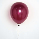 25 Pack | 12Inch Shiny Pearl Eggplant Latex Helium or Air Balloons