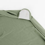 Eucalyptus Sage Green Spandex Stretch Fitted Folding Slip On Chair Cover - 160 GSM