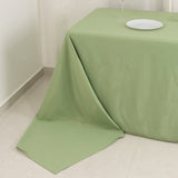 Sage Green Seamless Premium Polyester Rectangular Tablecloth - 220GSM for 8 Foot