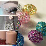 Ivory Self Adhesive Pearl Rhinestone Stickers, DIY Craft Peel & Stick Gem Stickers