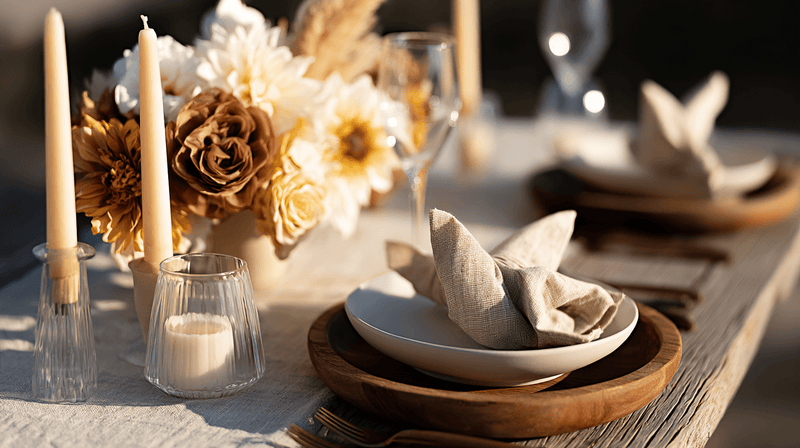 Intimate Dinner Fall Tablescapes