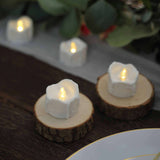 12 Pack | 1.5inch Warm White Realistic Flameless LED Tealight Candles