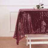 60x60inches Burgundy Duchess Sequin Square Overlay