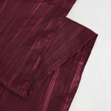 90x132Inch Burgundy Accordion Crinkle Taffeta Rectangular Tablecloth