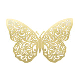 10 Pack Metallic Gold Foil Large 3D Butterfly Wall Sticker Butterfly Paper Charger Placemat 8x12inch#whtbkgd