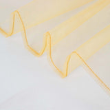 10 Pack | Gold Sheer Organza Decorative Dinner Table Napkins - 23x23inch