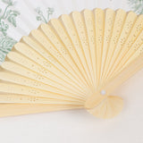 5-Pack Paper Folding Fans Party Favors in White & Sage Green French Toile Pattern, Handheld Fans