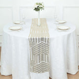 12x108inch Champagne Diamond Glitz Sequin Table Runner