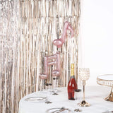 8ft Champagne Metallic Tinsel Foil Fringe Doorway Curtain Party Backdrop