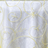 60" Overlay Embroider - Yellow