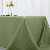 90x132inch Eucalyptus Sage Green 200 GSM Seamless Premium Polyester Rectangular Tablecloth